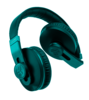 Cyan Headphones Image